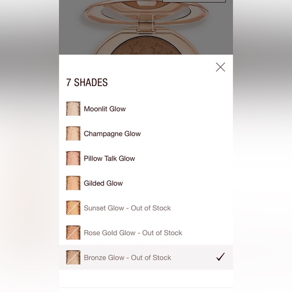 Charlotte Tilbury glow guide face architect, highlighter, bronze glow - Picture 5 of 5